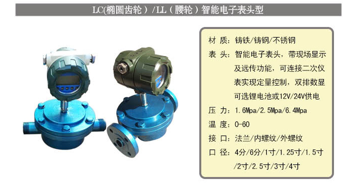 橢圓齒輪流量計智能型智能型