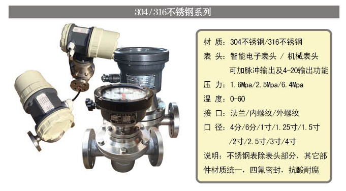 橢圓齒輪流量計智能型不銹鋼材質(zhì)